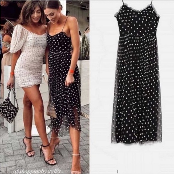 Zara bloggers favorite tulle floral dress - Picture 2 of 12